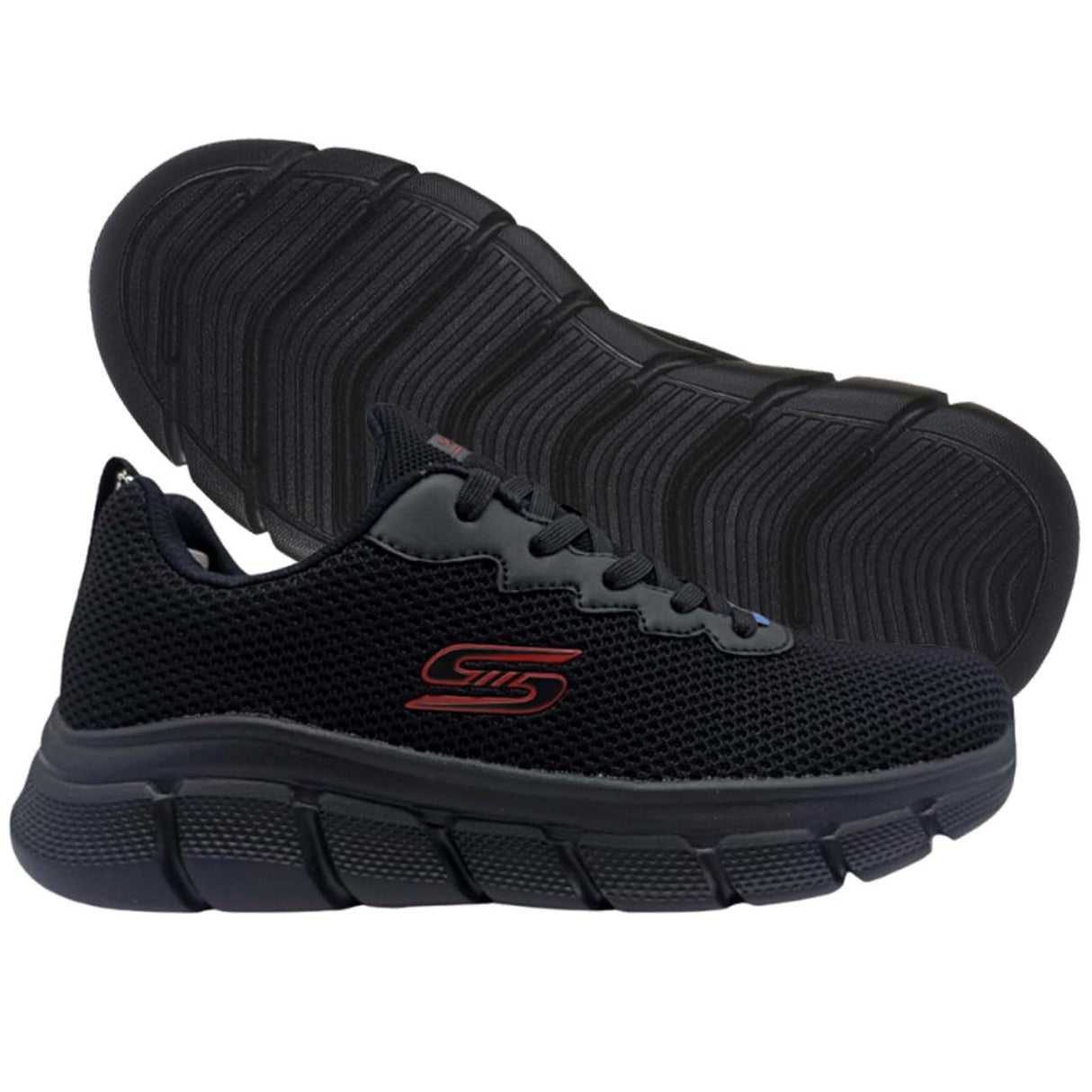 SCARPA SKECHERS 118106 BBK BOBS FLEX CHILL EDGE NERO