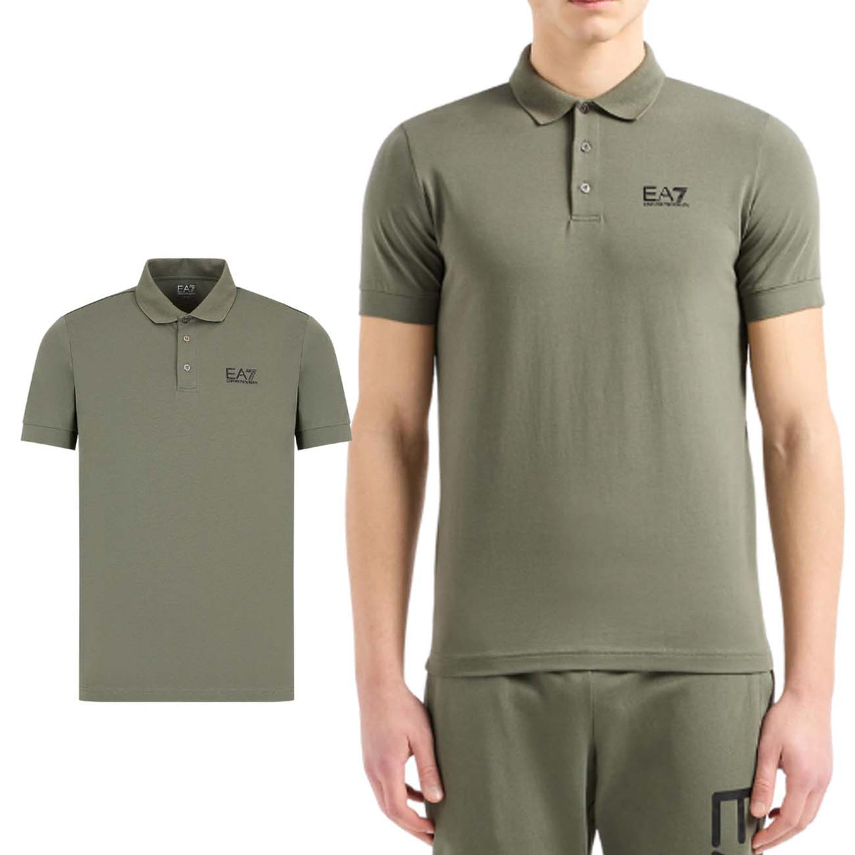 POLO ARMANI EA7 E24 8NPF04 PJM5Z 1846 JERSEY VERDE