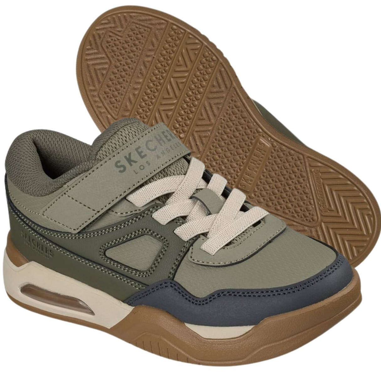 SCARPA RAGAZZI SKECHERS 418070L OLV COURT TECH