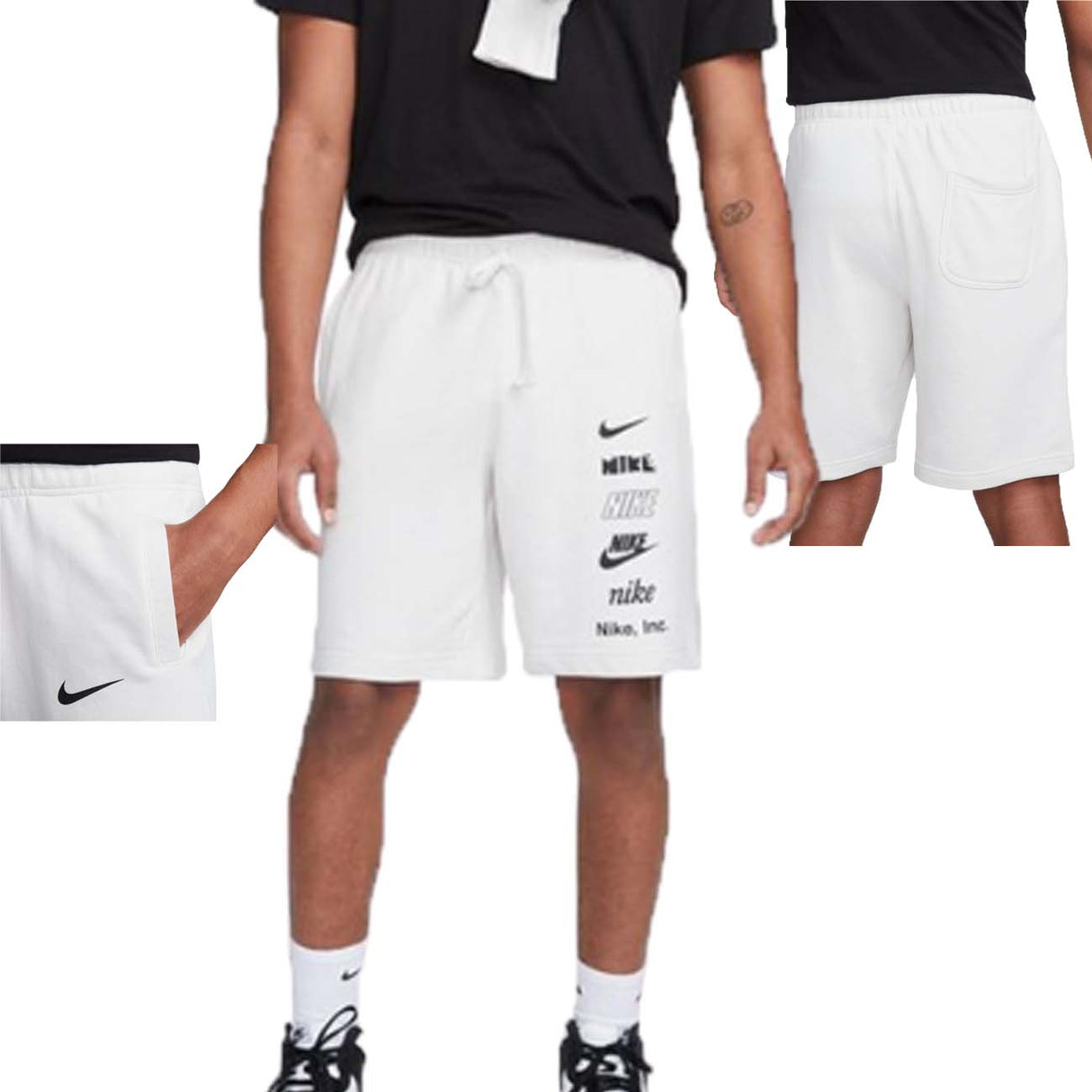 SHORT EN COTON BROSSÉ NIKE FB8830 030 CLUB