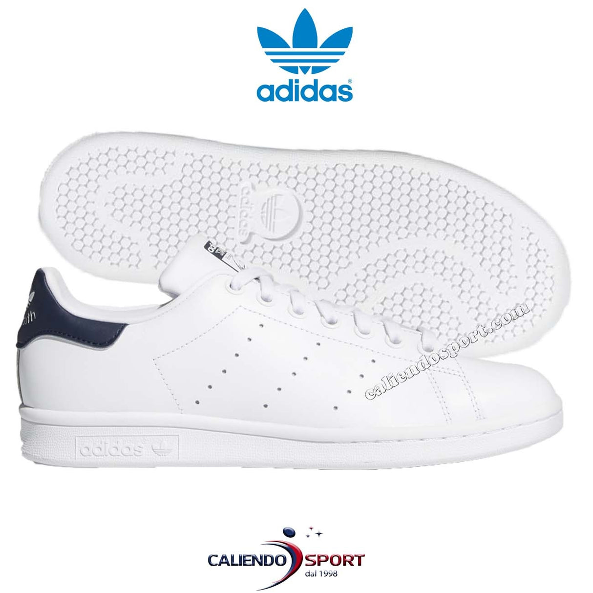 BASKETS STAN SMITH S81020 BLANC BLEU