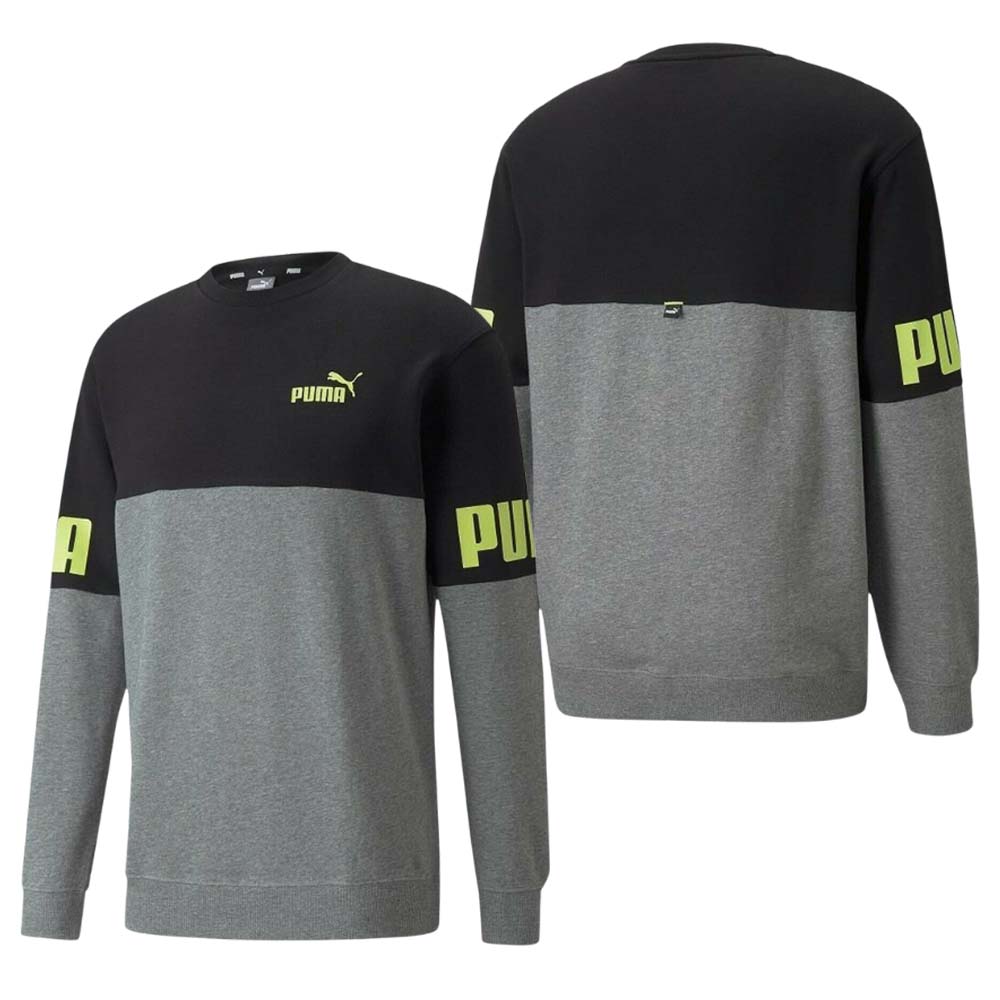 FELPA PUMA 848008 POWER COLORBLAK COTONE GARZATO