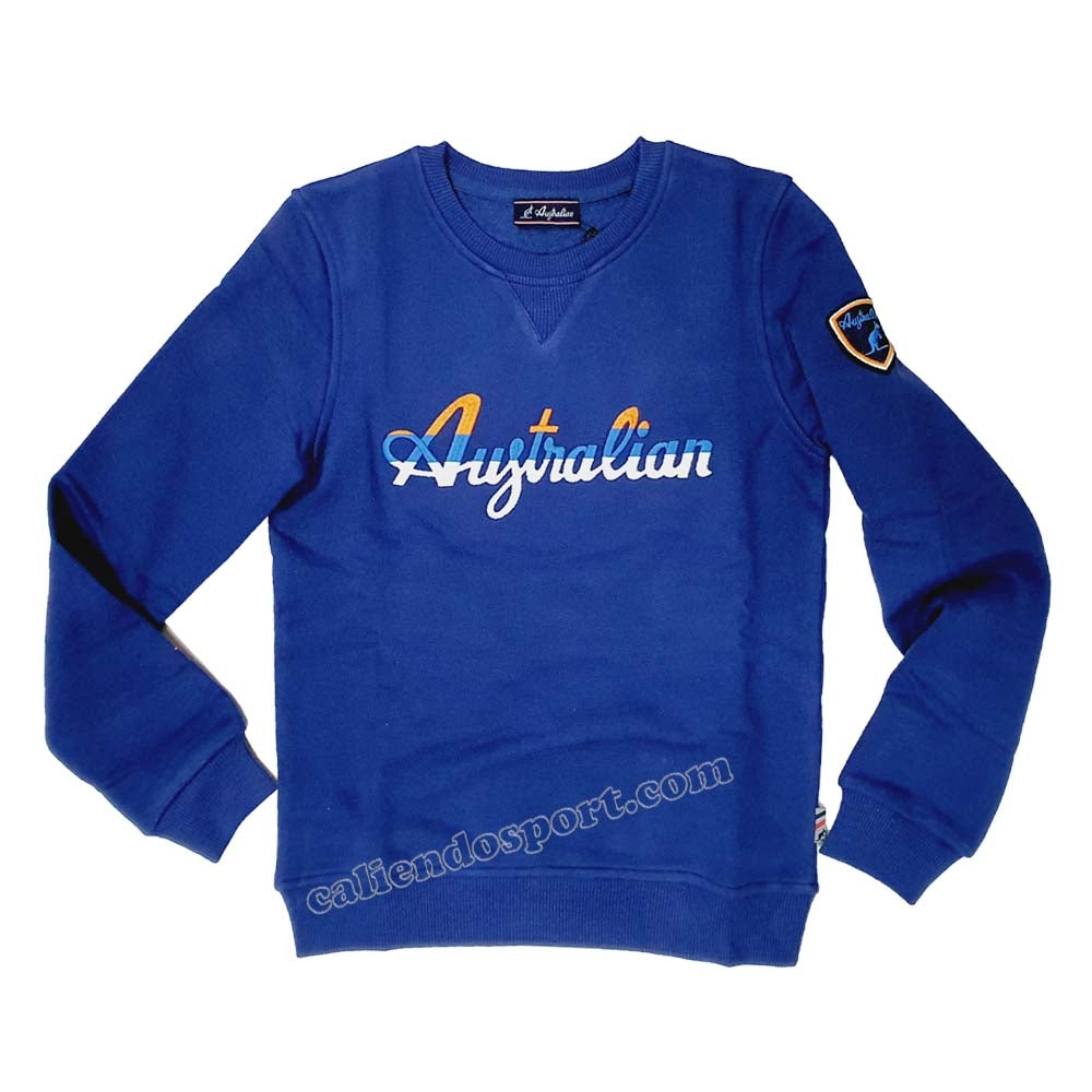 FELPA AUSTRALIAN AS0050 RAGAZZI COTONE FELPATO GRANDE STAMPA