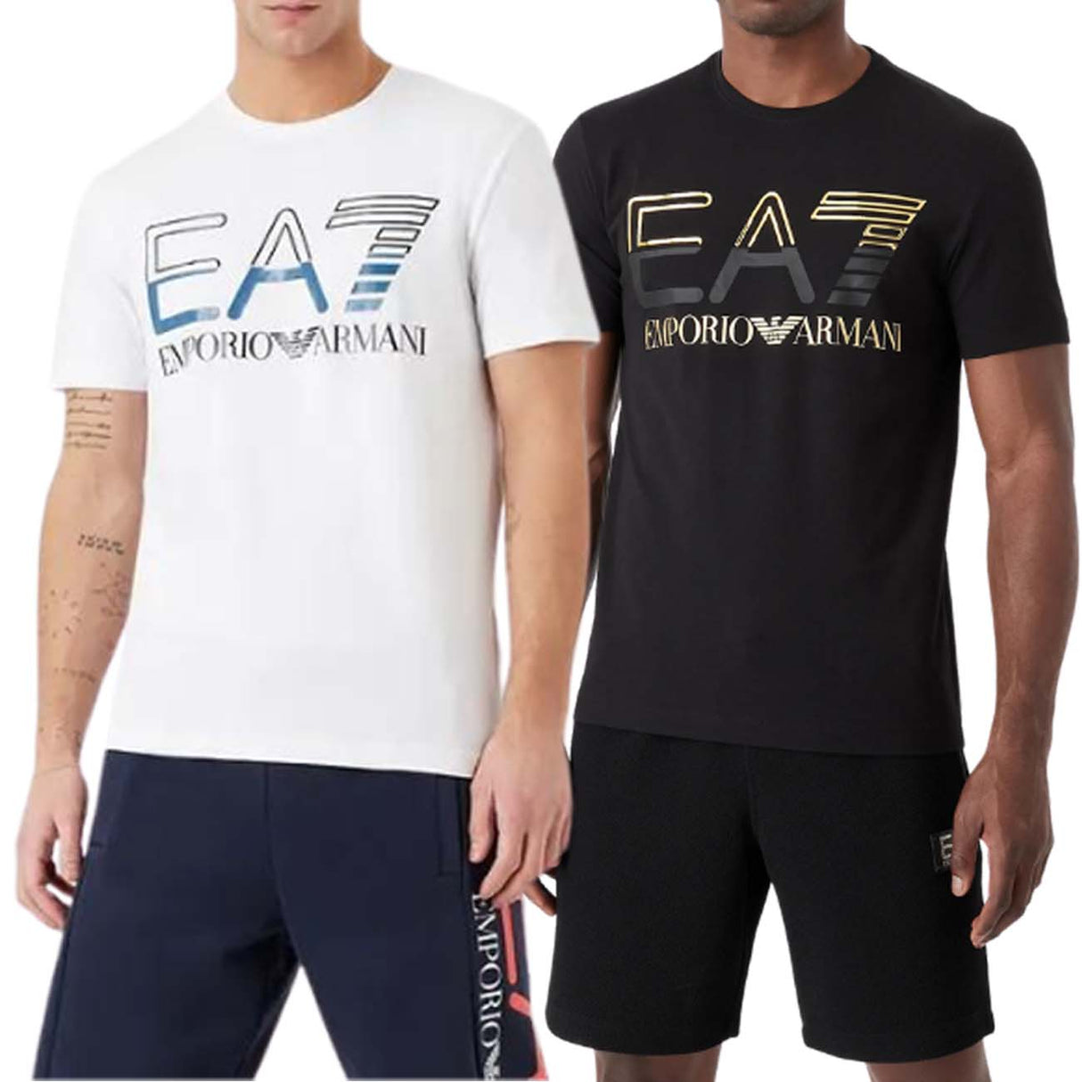 T-SHIRT EN COTON AVEC LOGO ARMANI EA7 3RPT07 PJLBZ