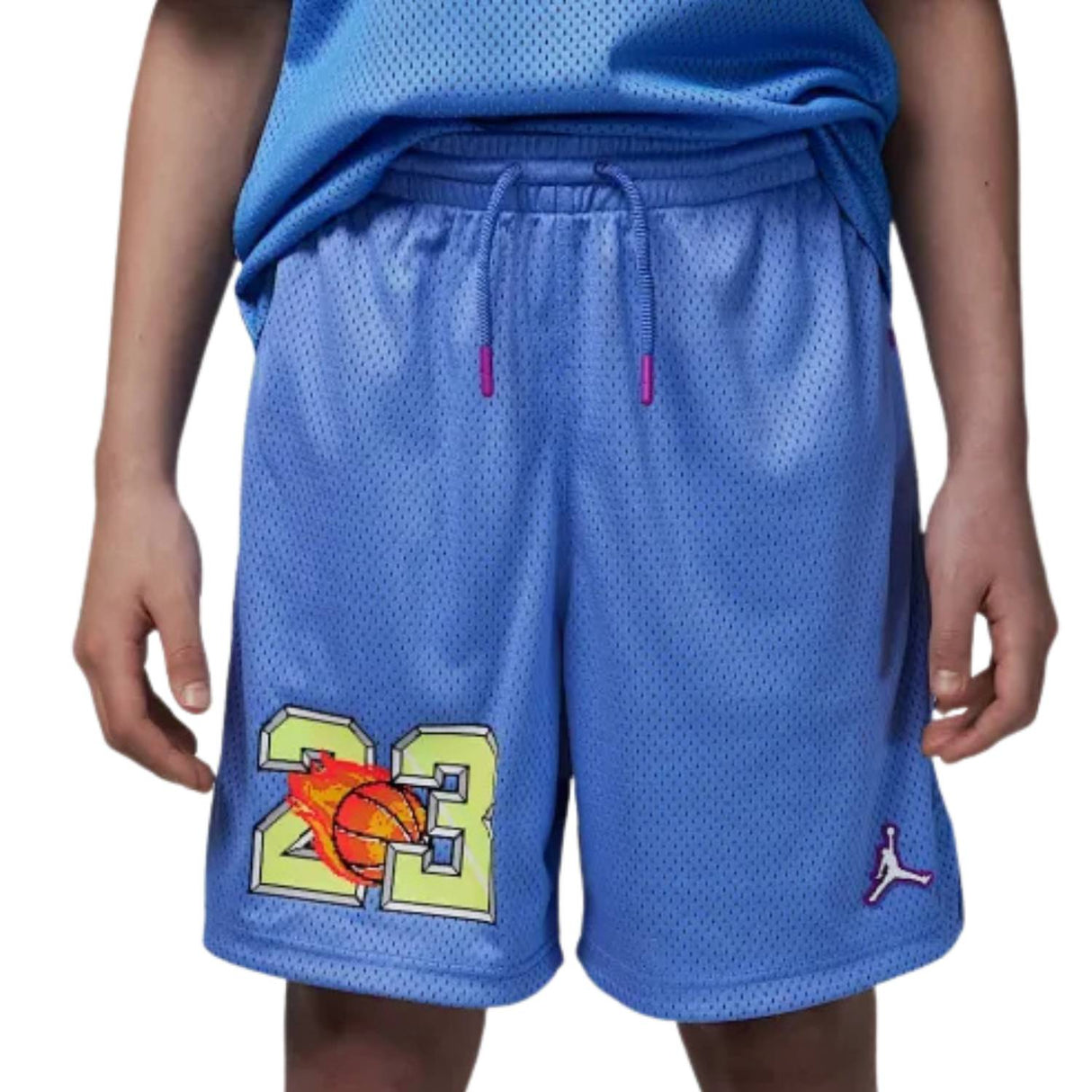 PANTALONCINO RAGAZZI JORDAN 95D944 U8H CELESTE