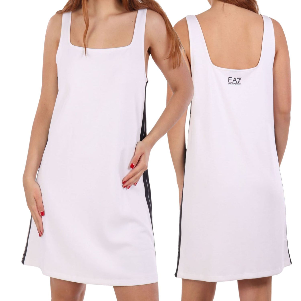 VESTITO DONNA ARMANI EA7 E25 7W000175 UC0002 BIANCO