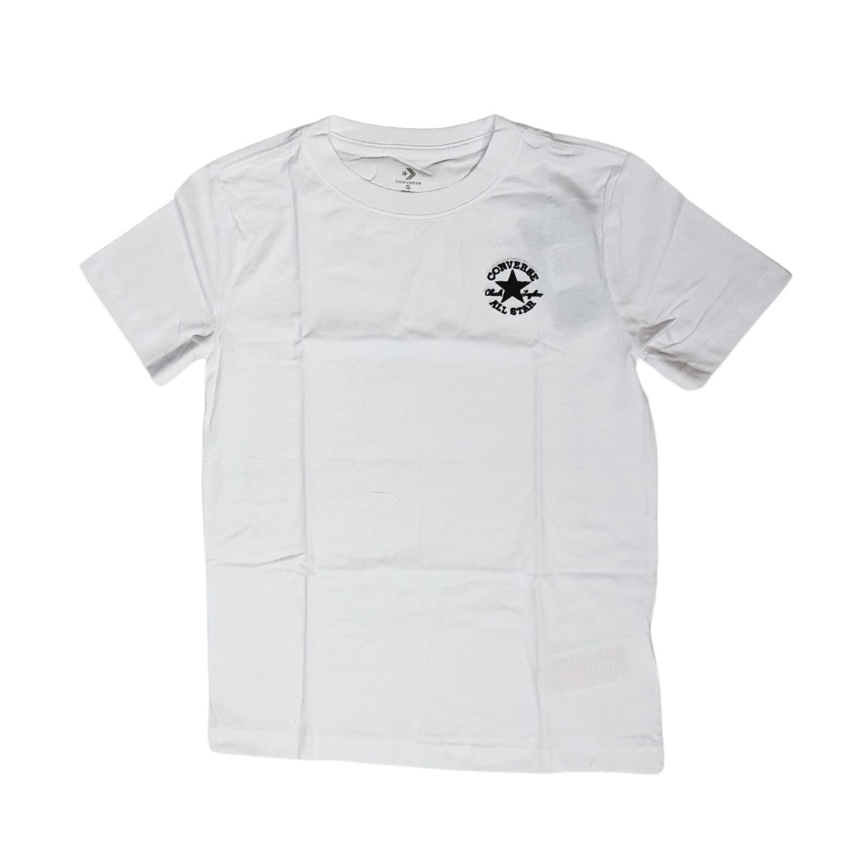 T-SHIRT RAGAZZI CONVERSE 9CG709 001 BIANCO COTONE