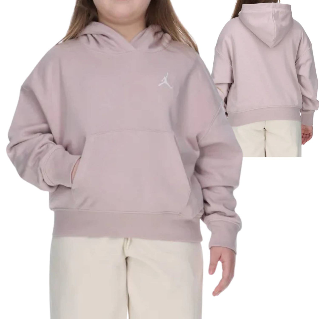 FELPA RAGAZZE JORDAN 45F137-A4Z COTONE GARZATO