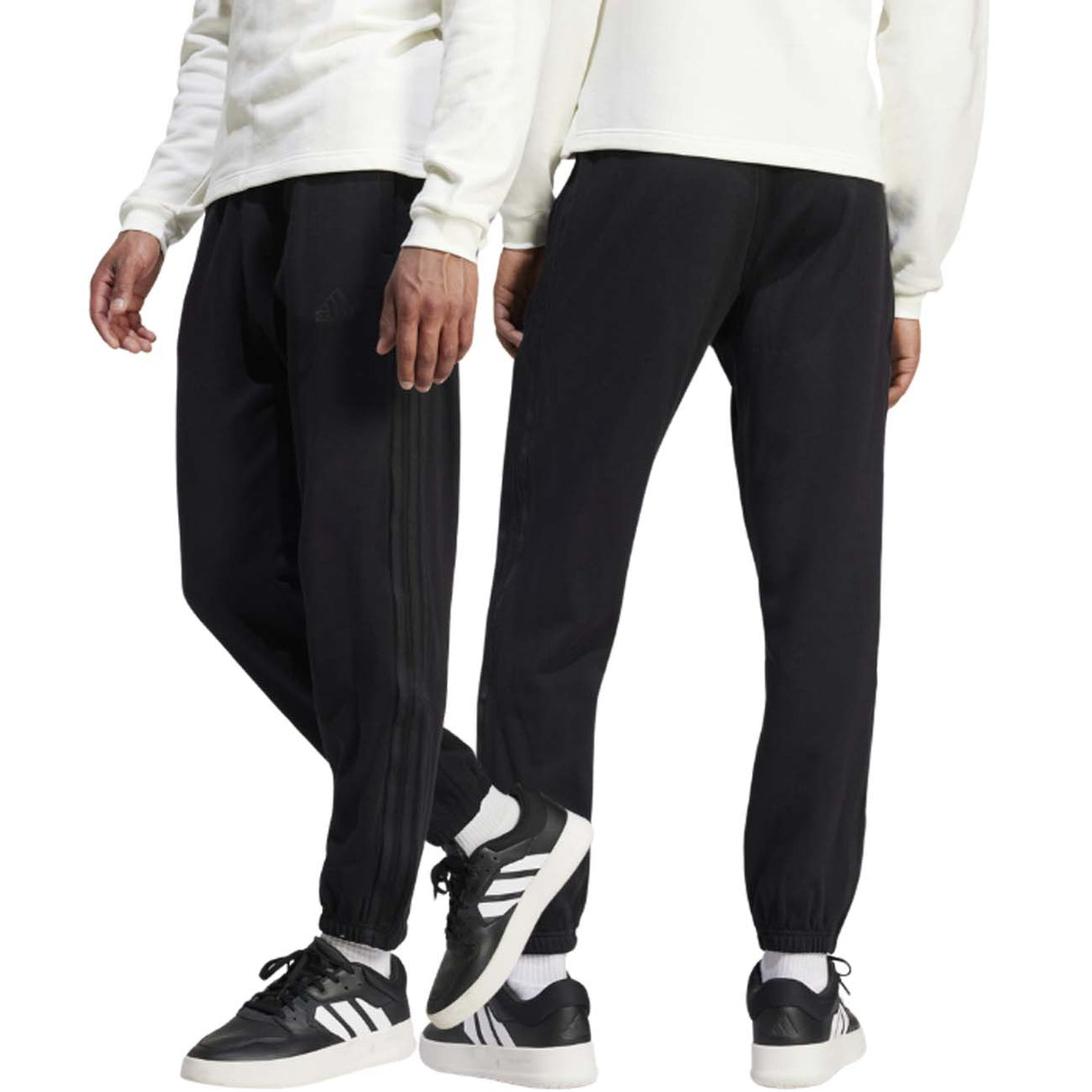 PANTALON EN COTON BROSSÉ NOIR ADIDAS IW3537 BRAND LOVE