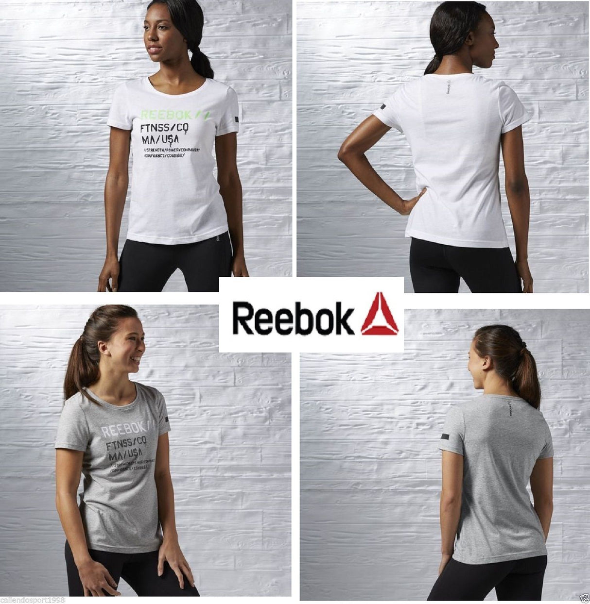 T-SHIRT DONNA REEBOK fitness Graphic Palestra Sport Fitness CASDUAL