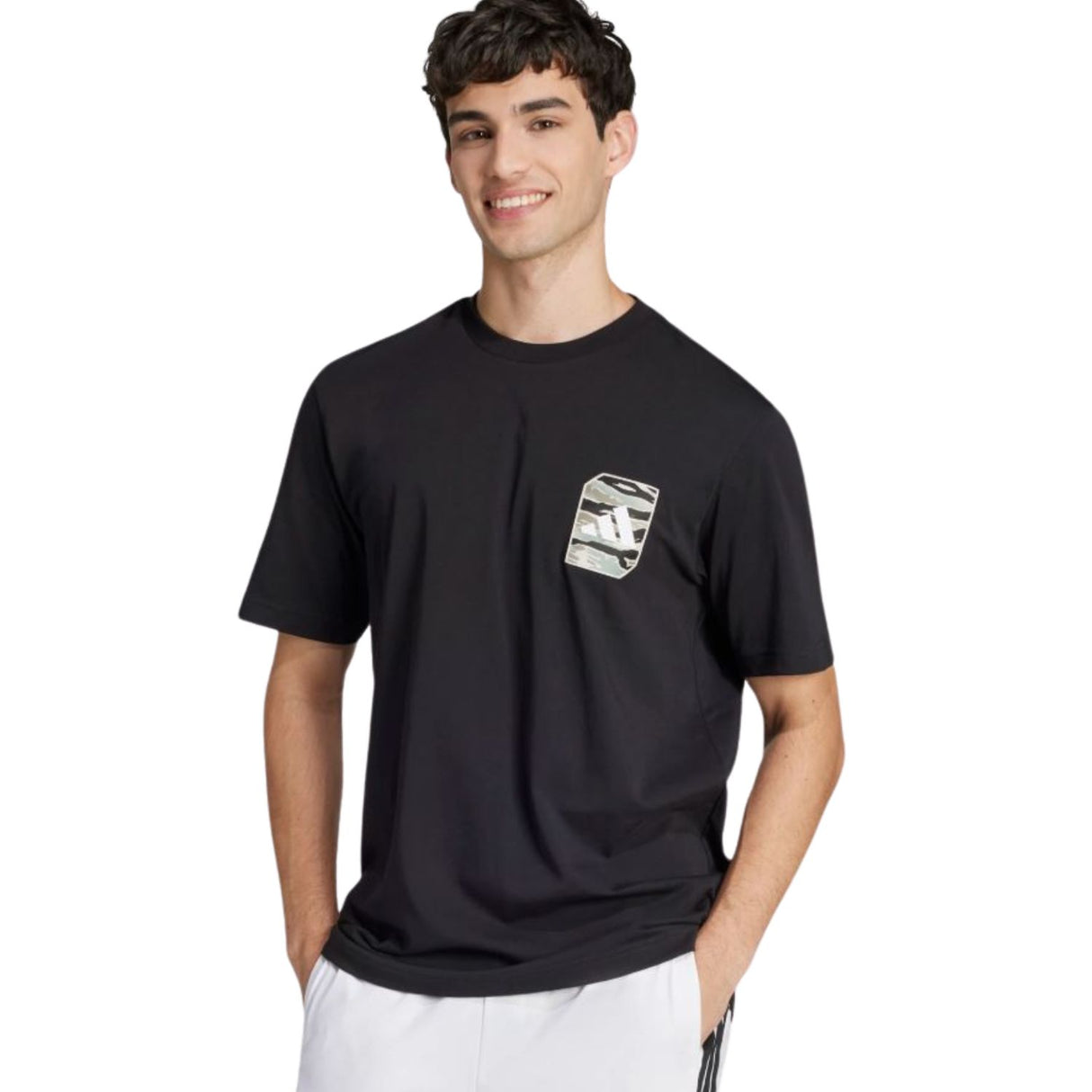 T-SHIRT ADIDAS JI6761 CAMO GRAFIC NERO