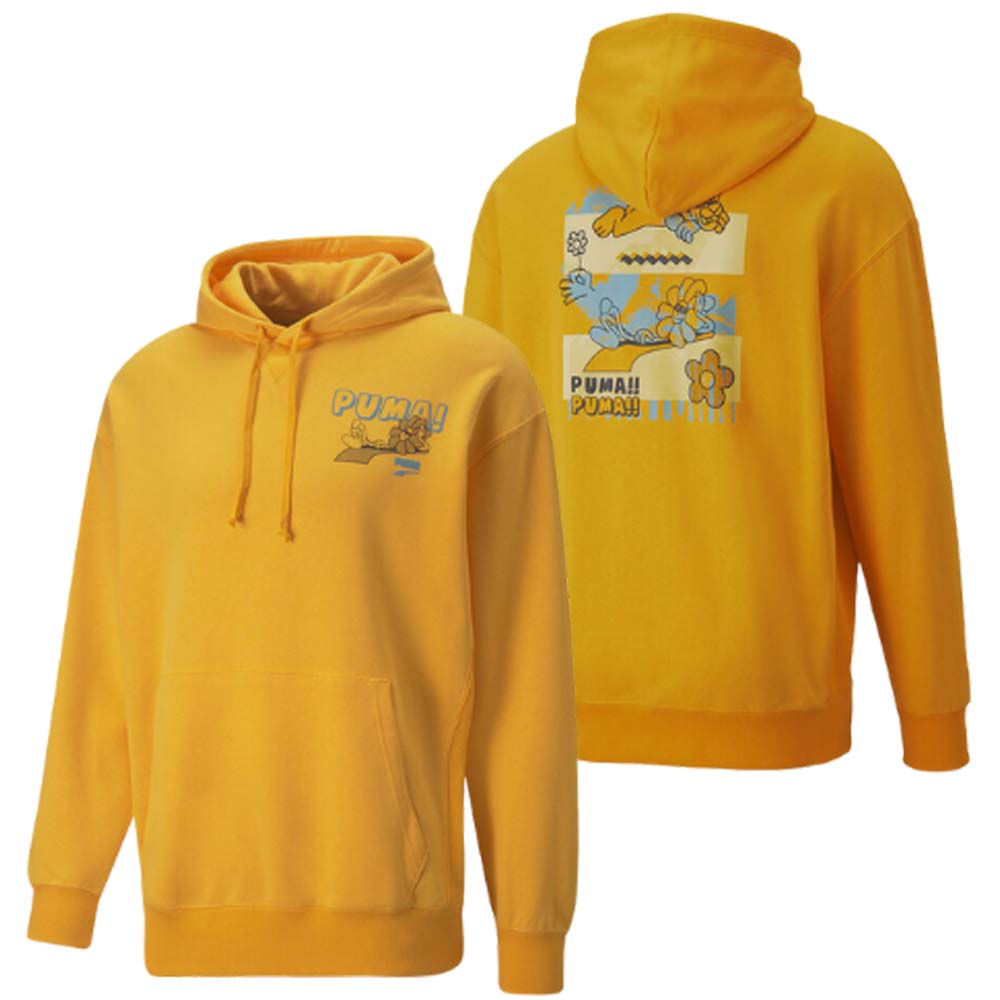 FELPA PUMA 537164 DOWNTOWN GRAPHIC COTONE GARZATO