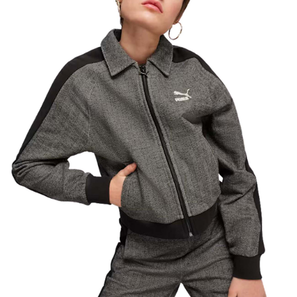 GIACCA DONNA PUMA 626797 01 T7 COTONE GARZATO