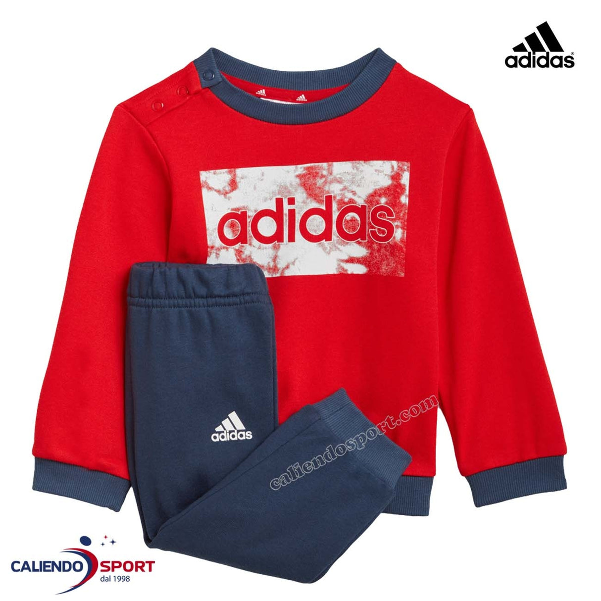 TUTA BAMBINO ADIDAS GN3950 COTONE GIRO COLLO