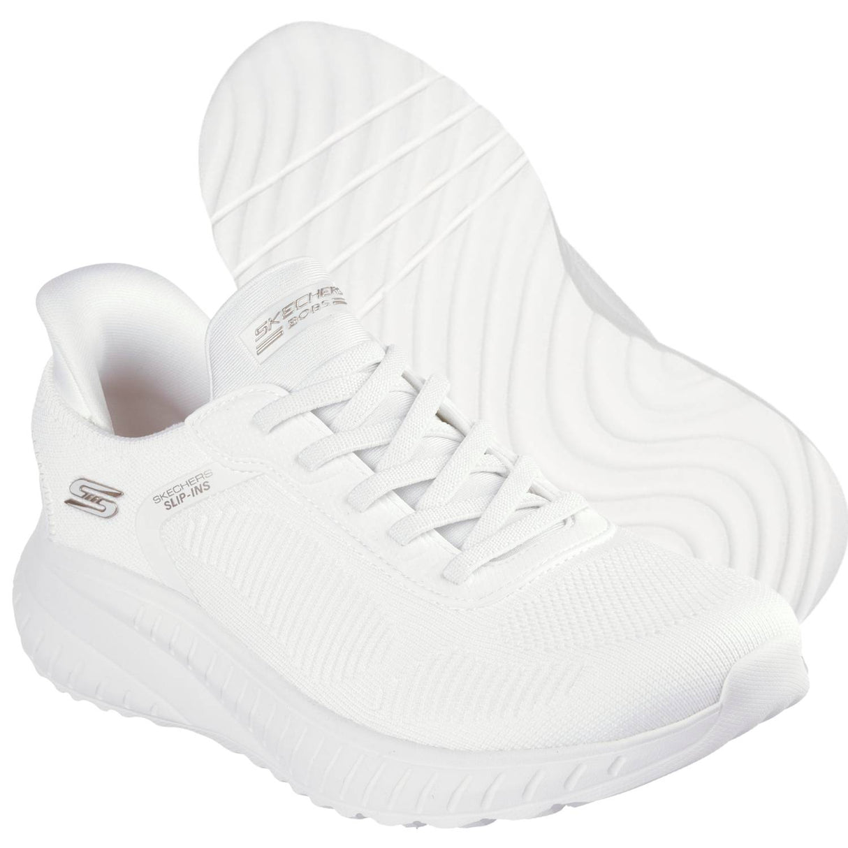 SCARPA DONNA SKECHERS 117497 OFWT SLIP INS BOBS SQUAD CHAOS