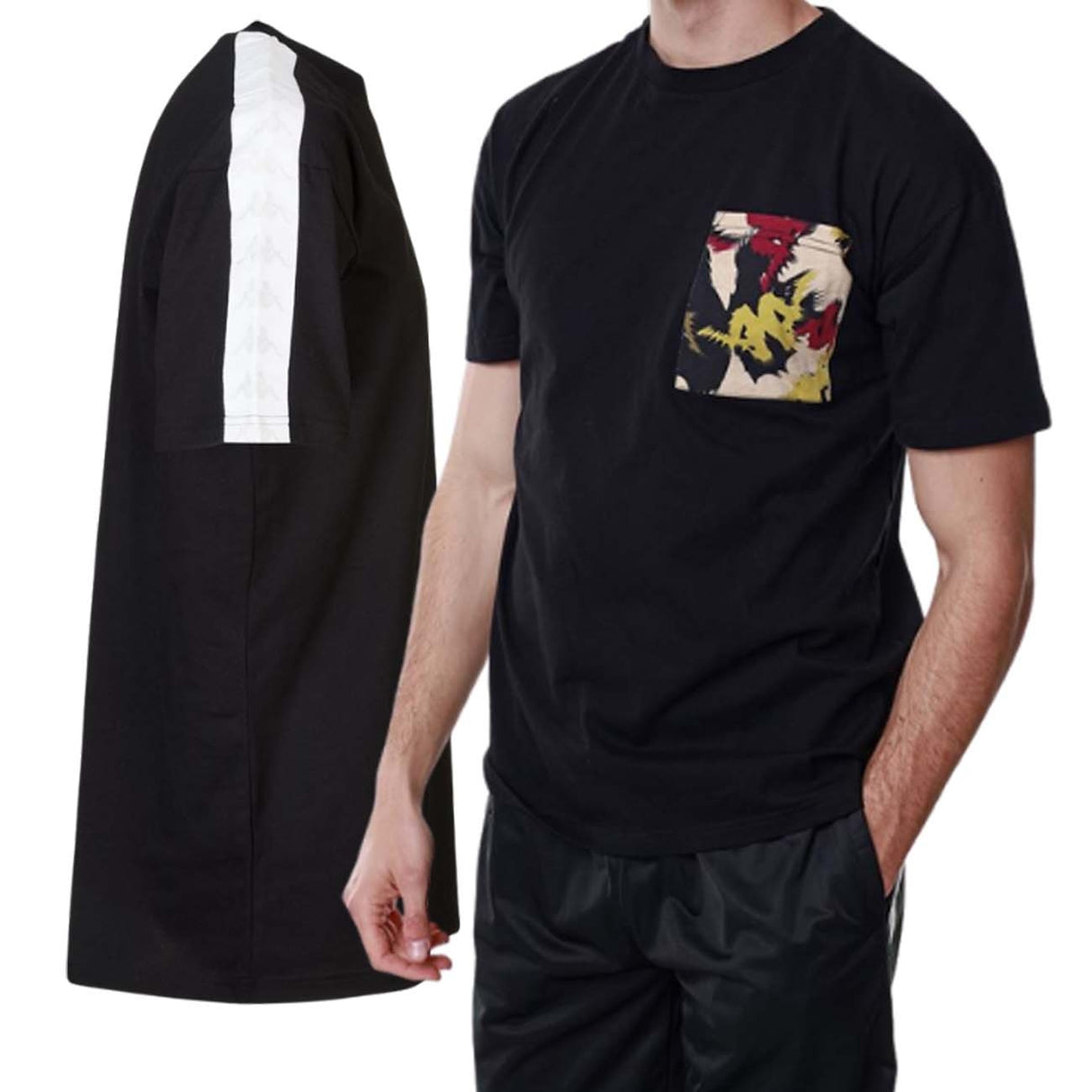 T-SHIRT KAPPA 37128JW AUTHENTIC 222 BANDA FEDAL