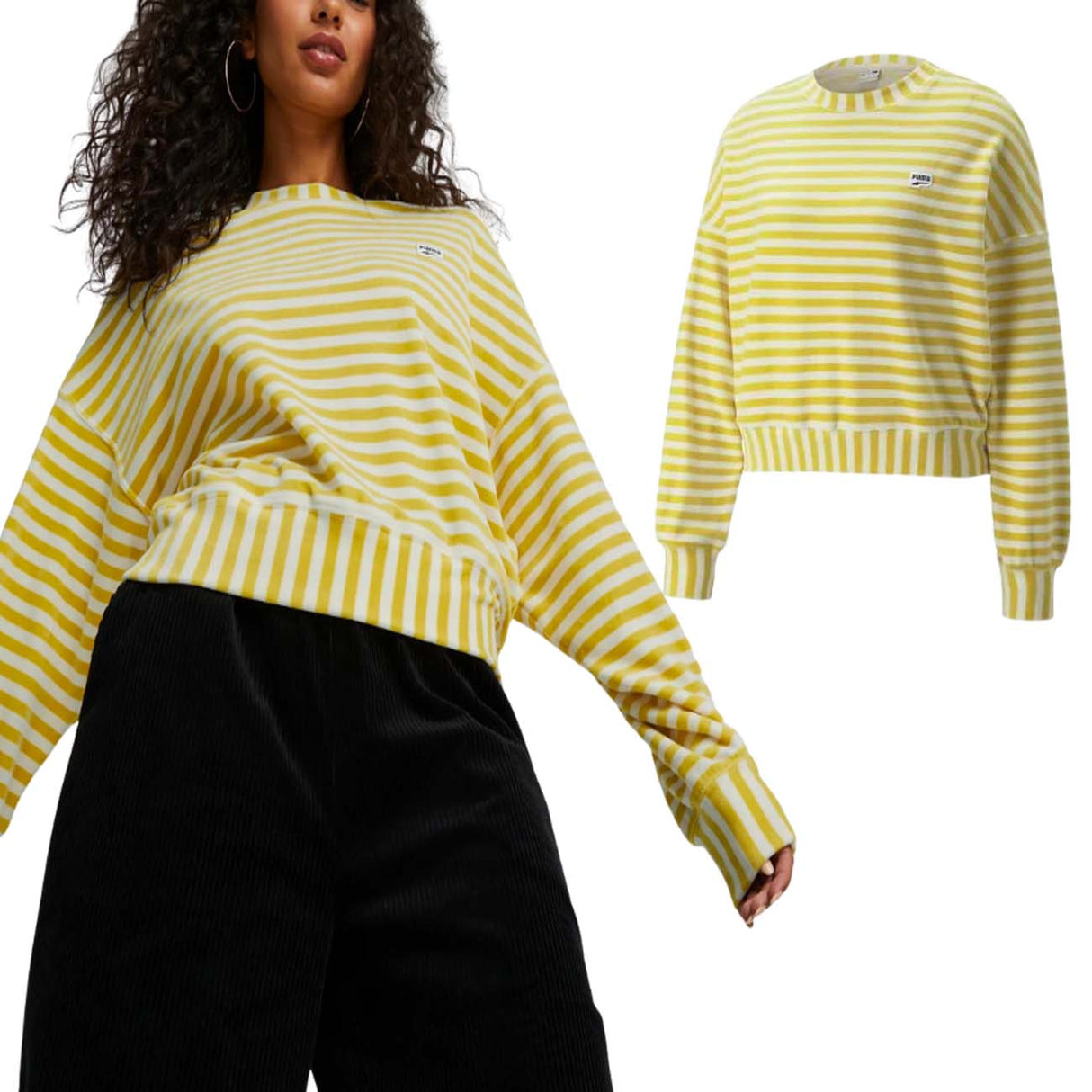 FELPA PUMA DONNA 535746 65 DOWNTOWN CINIGLIA