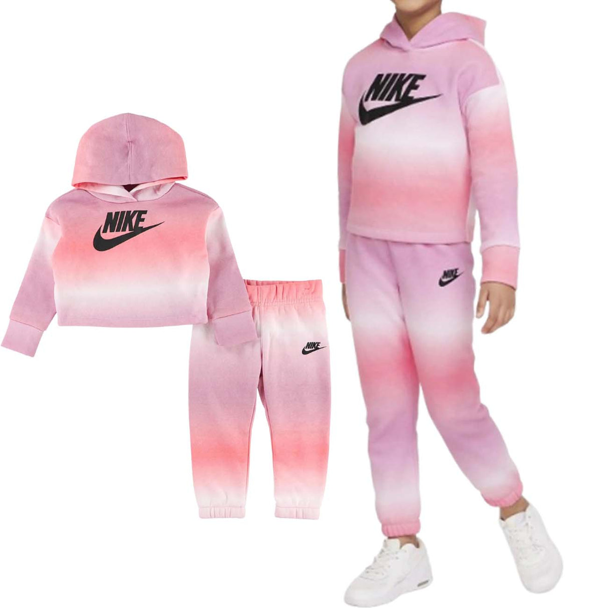 SURVÊTEMENT EN COTON POLAIRE POUR FILLE NIKE 16J751 A0S