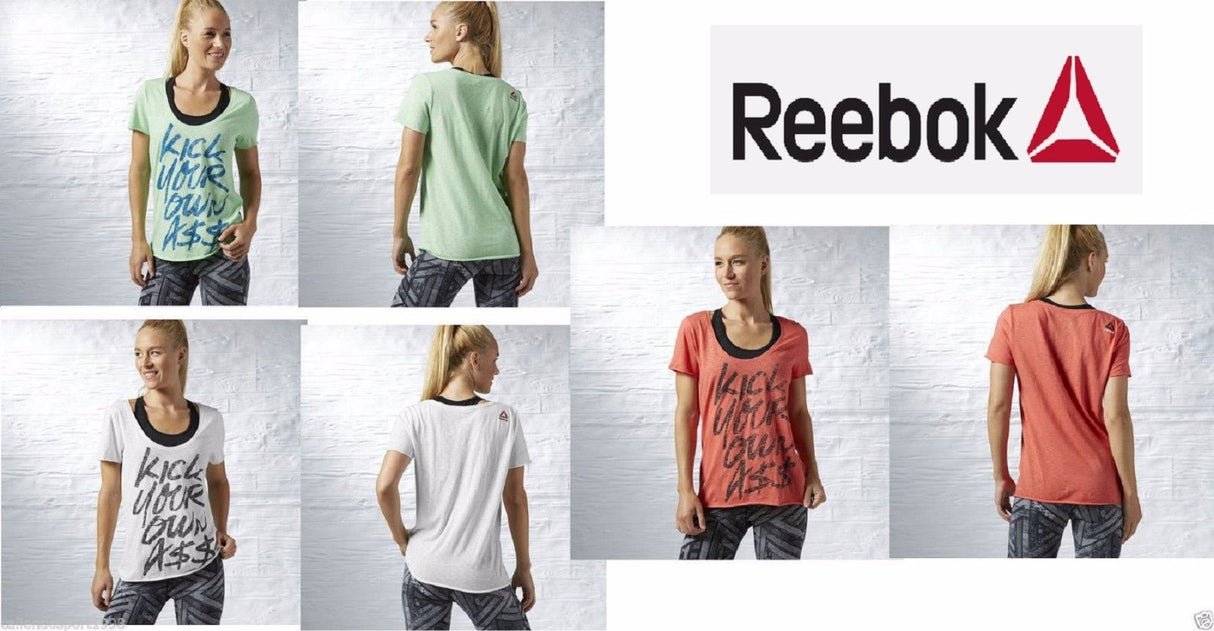 Reebok Women's T-Shirt Sport Gym Perfamans FITNESS SPORT RUNNING Aj2597