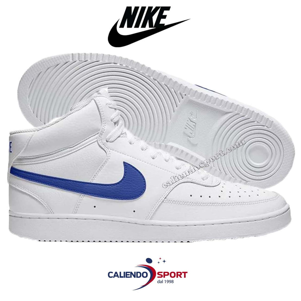 SCARPA NIKE CD5466 103 NIKE COURT VISION MID NERO