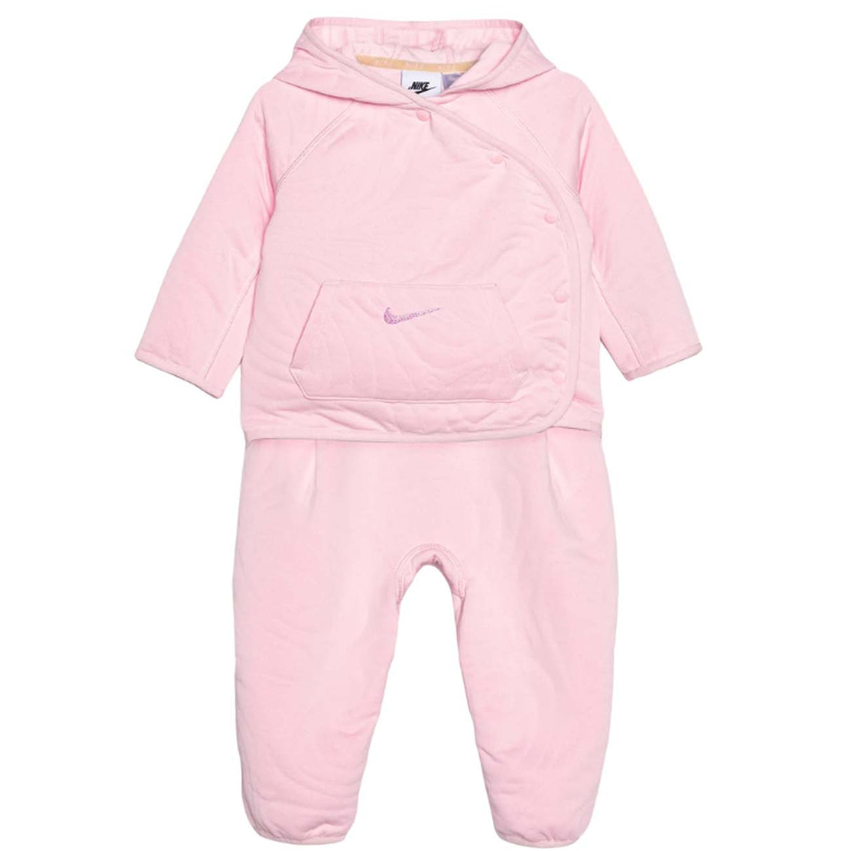 TUTA BANBINA NIKE 56L349 A9Y CON BOTTONI ROSA 2 PEZZI