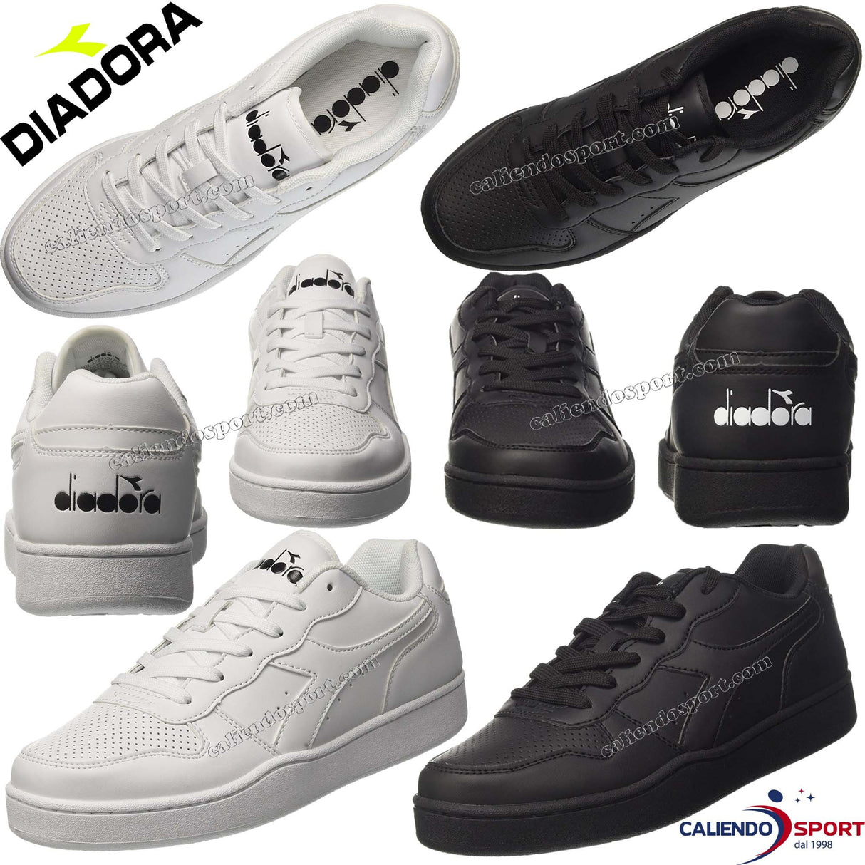 CHAUSSURES HOMME DIADORA 172319 20006 80013 PLAYGROUND NOIR BLANC