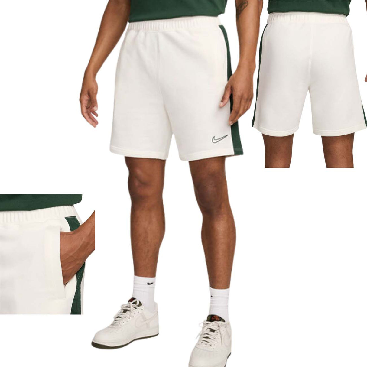 PANTALONCINO NIKE FZ4708 133 LOGO BIANCO