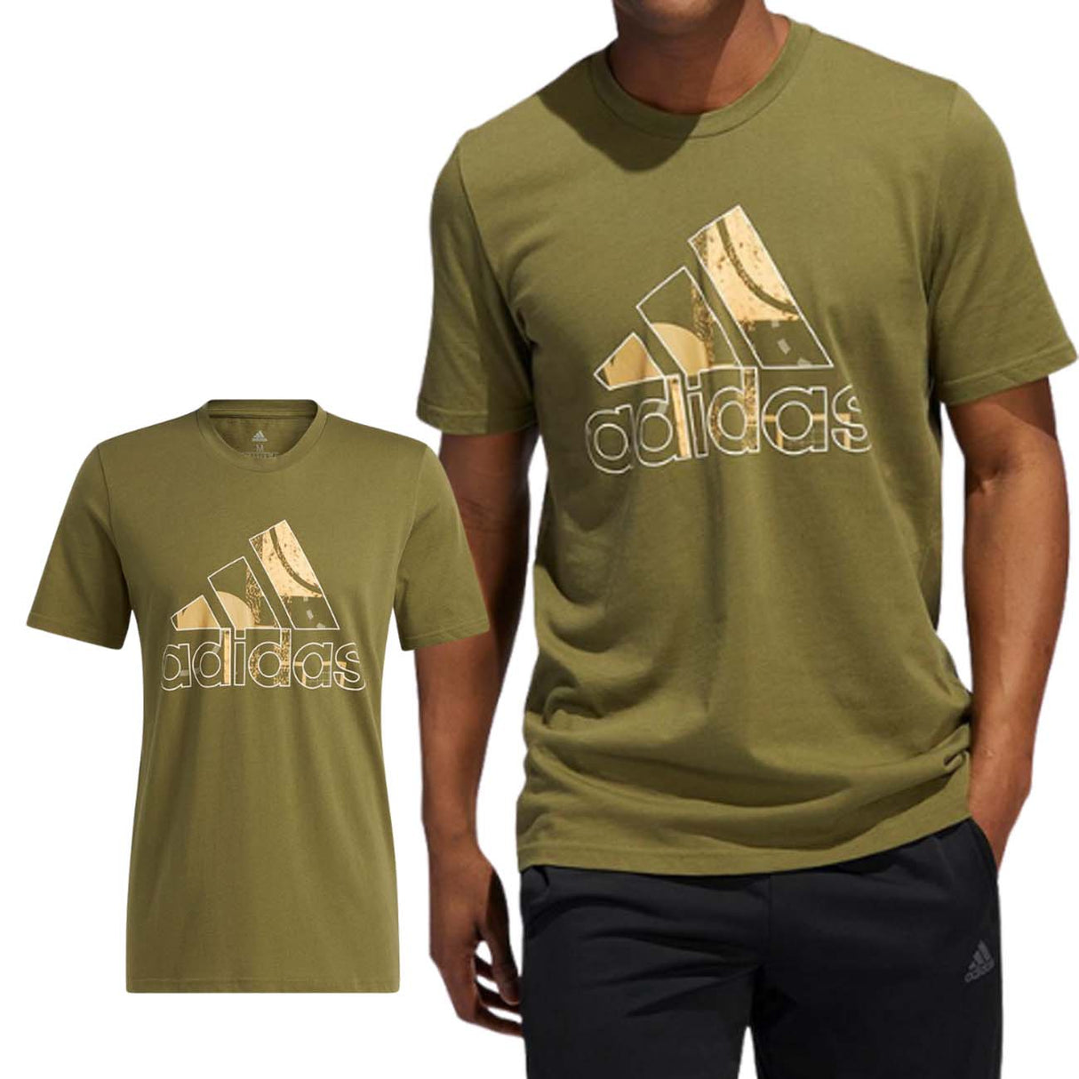 T-SHIRT ADIDAS HE4826 BOS GRAFIC COTONE VERDE