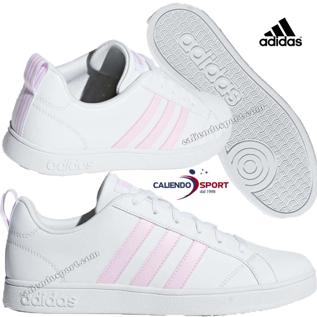 CHAUSSURES ADIDAS FEMME f34439 VS ADVANTAGE BLANC ROSE