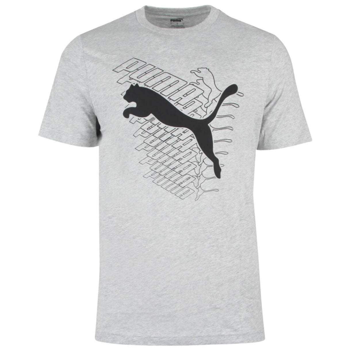 T-SHIRT PUMA 680166 04 GRAFHIC SUMMER GRIGIO COTONE