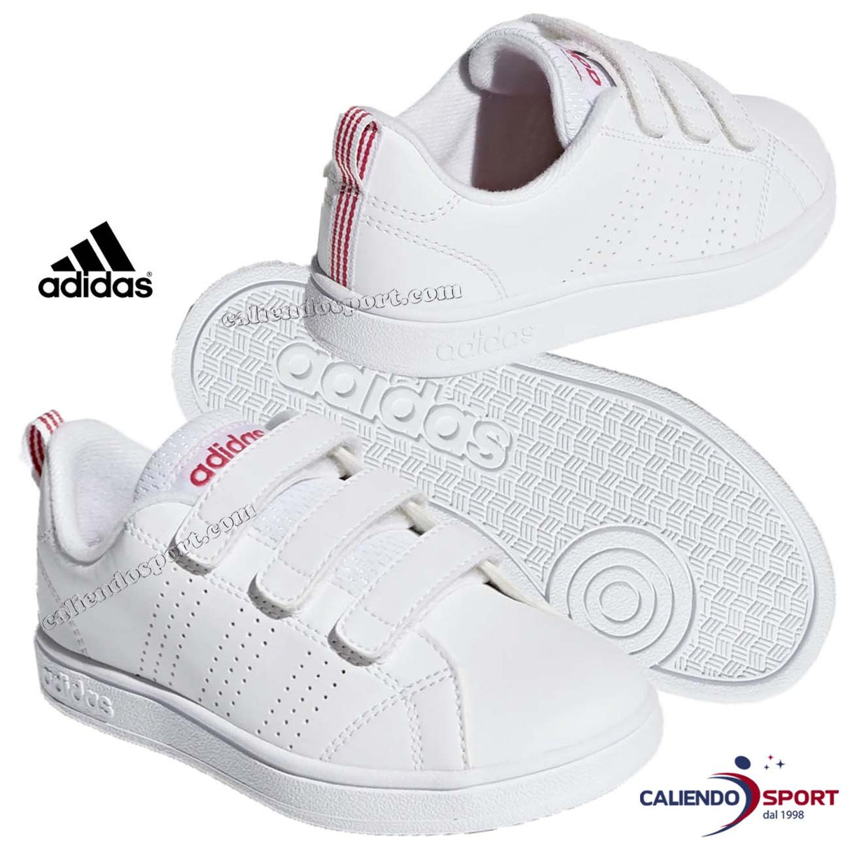 SCARPA ADIDAS BAMBINA BB9978 BIANCO ROSA VS ADVANTAGE CLEAN