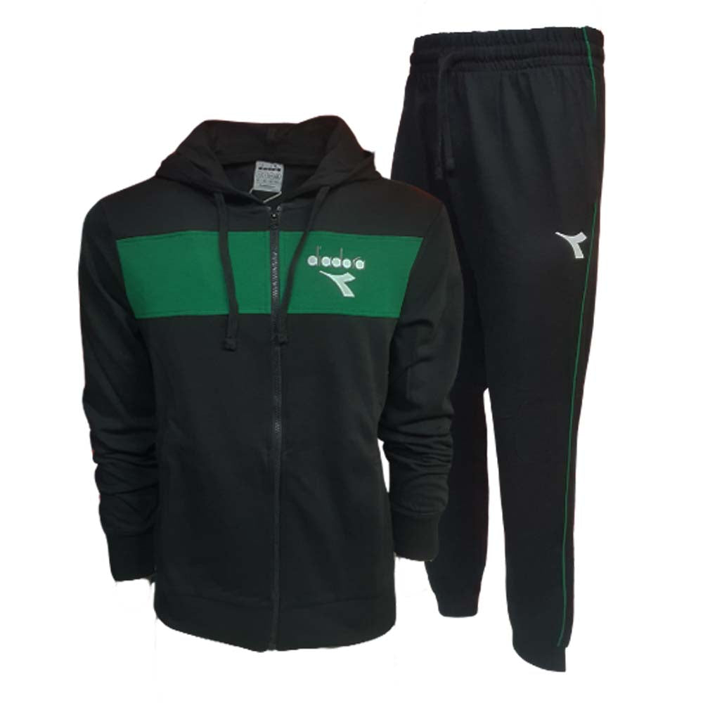 TUTA DIADORA 182072 HD FZ COTONE BLU NERO