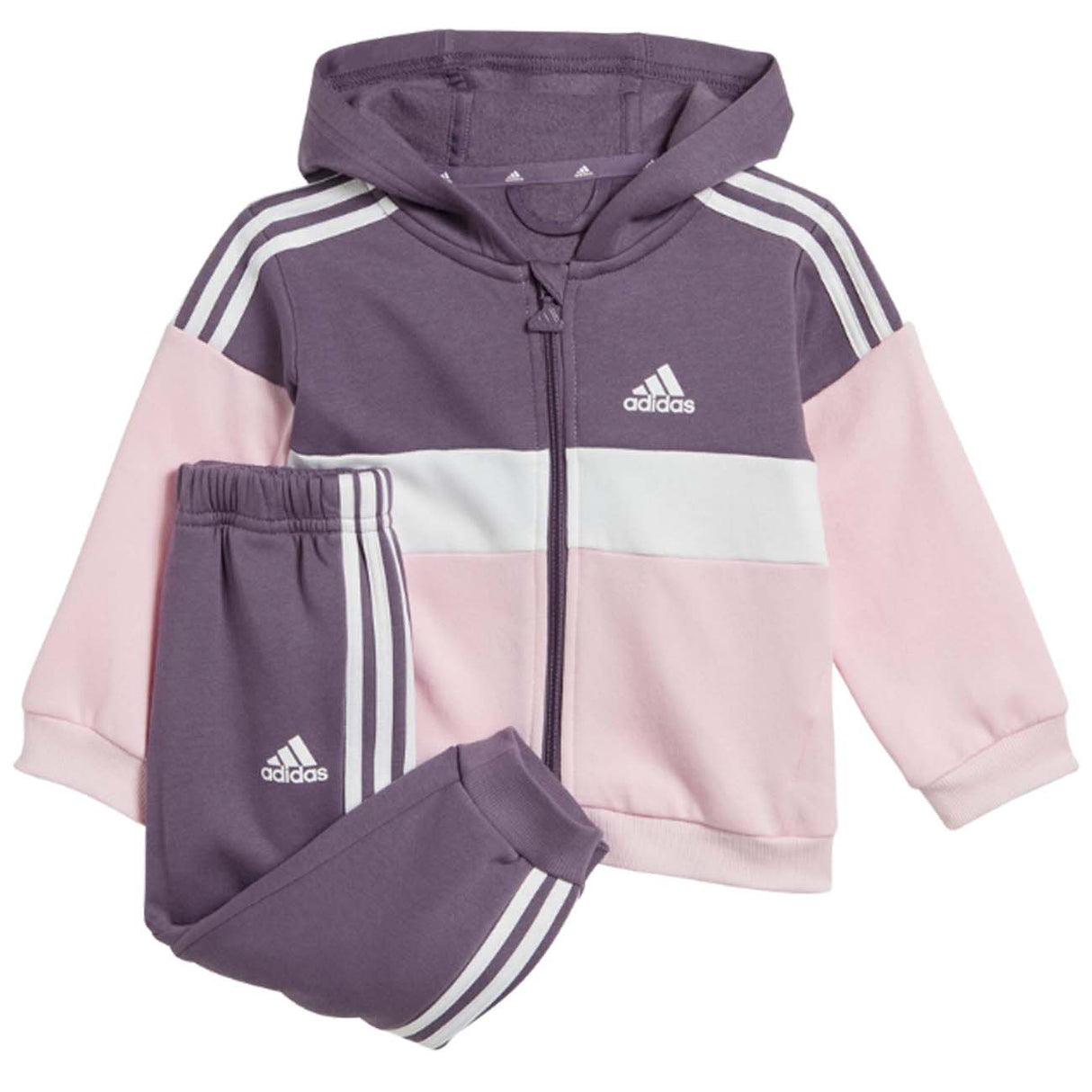TUTA BAMBINA ADIDAS IA3126 COLORBLOCK COTONE FELPATO