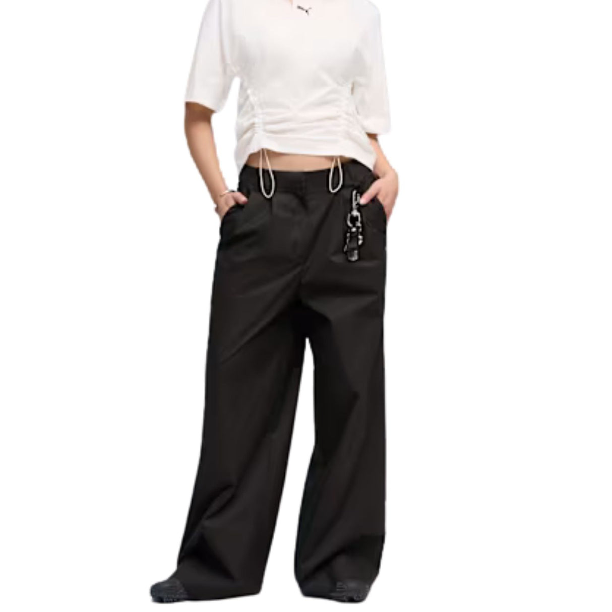 PANTALONE DONNA PUMA 634570-01 PUMATECH SENSE NERO WINDCELL