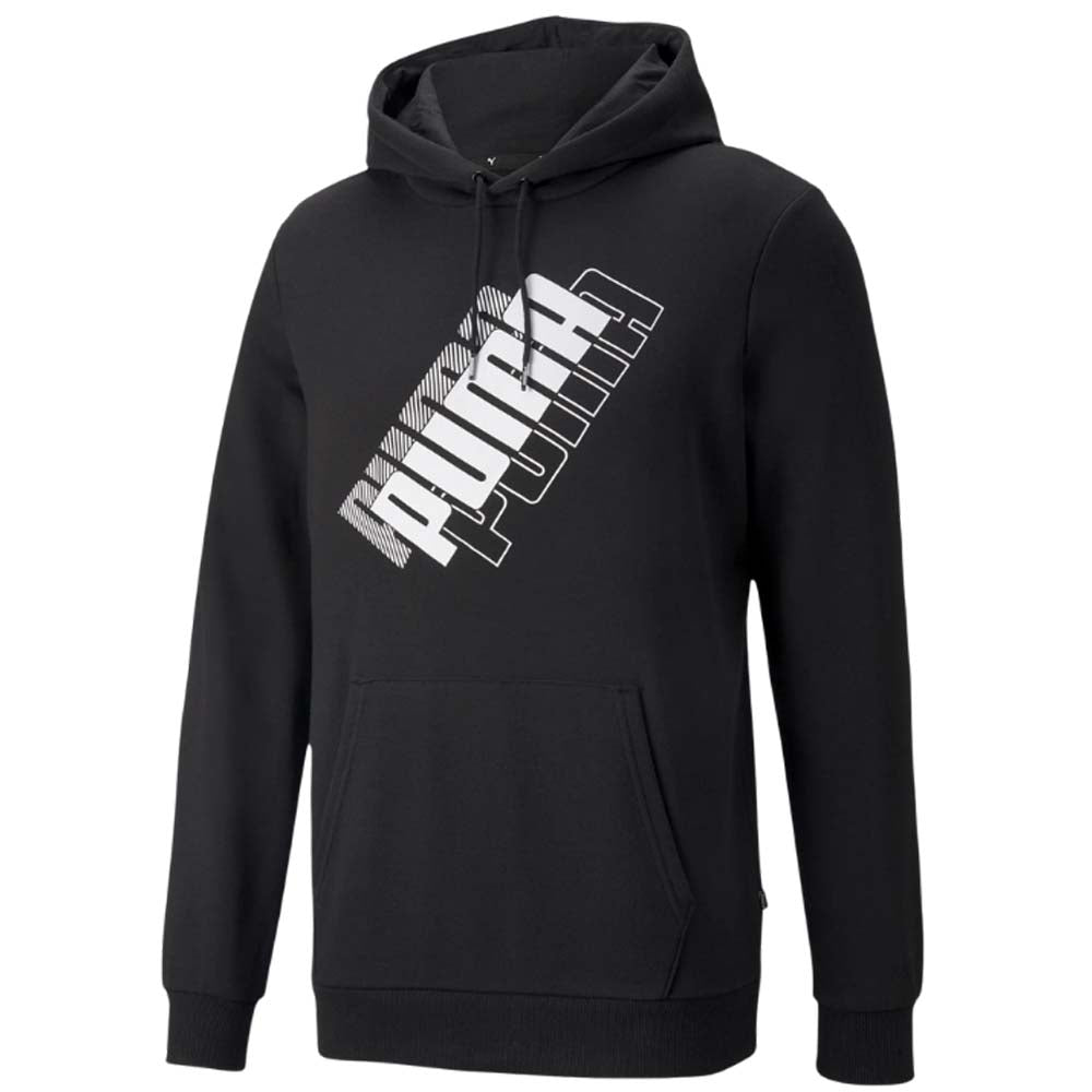 FELPA PUMA UOMO 847378 POWER LOGO COTONE GARZATO