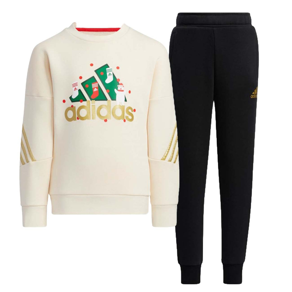 TUTA RAGAZZI ADIDAS H40345 HOLIDAY SET COTONE FELPATO