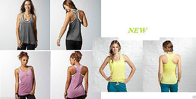 DÉBARDEUR DE COURSE À PIED REEBOK POUR FEMMES BURNOUT SPORT TEMPS LIBRE Pâle