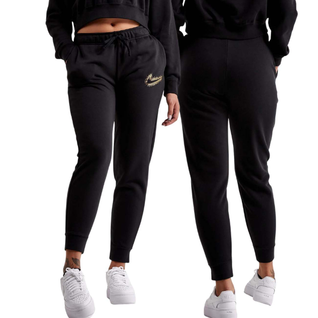 PANTALON EN COTON POLAIRE POUR FEMMES NIKE DQ6767 010