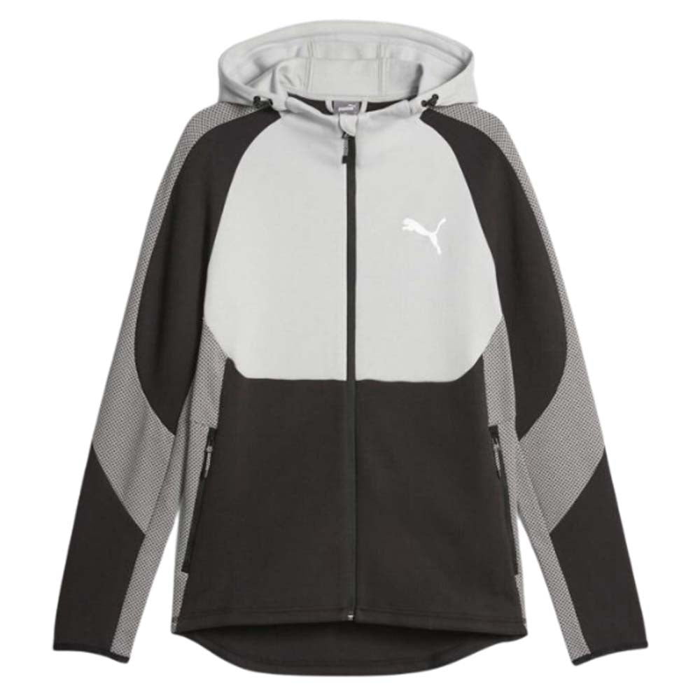 FELPA PUMA 675930 EVOSTRIPE dryCELL BIANCO NERO