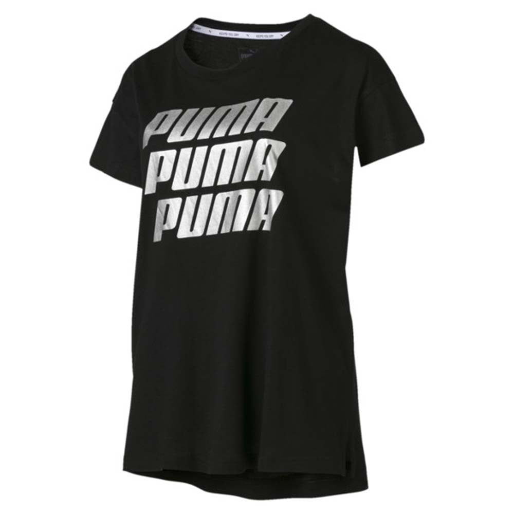 T-SHIRT PUMA DONNA 855615 MODERM GRAFHIC TEE COTONE NERO BIANCO