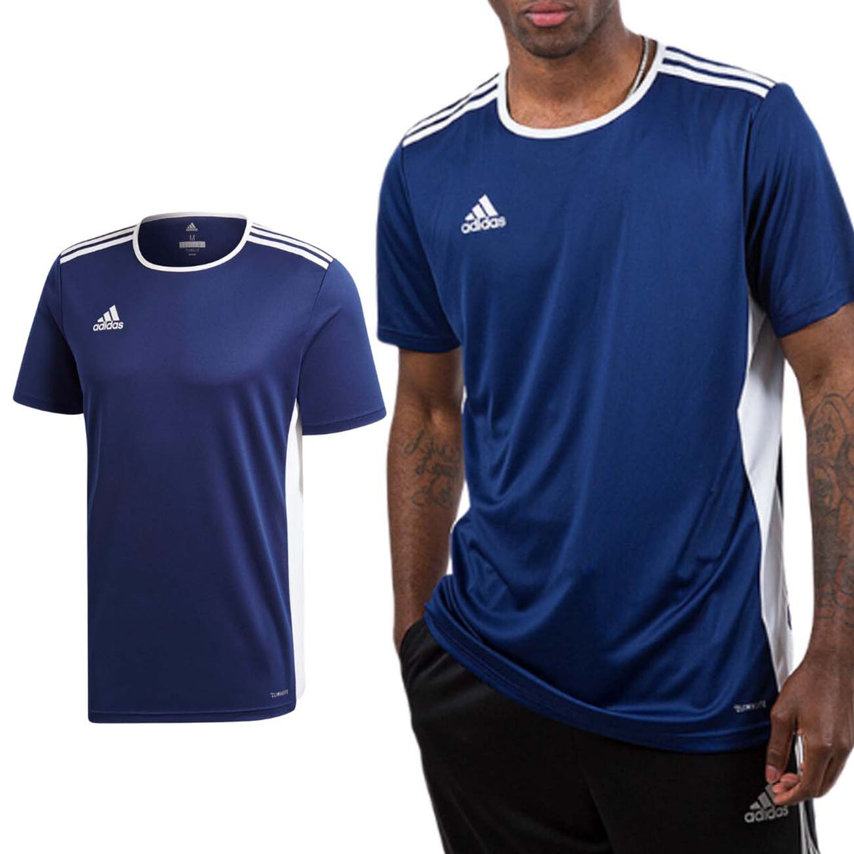 T-SHIRT ADIDAS CF1036 ENTRADA 18 SPORT FOOTBALL GYM