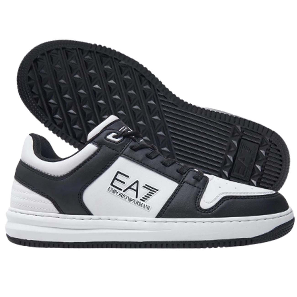SCARPA ARMANI EA7 I24 X8X189 XK404 N181 NERO BIANCO