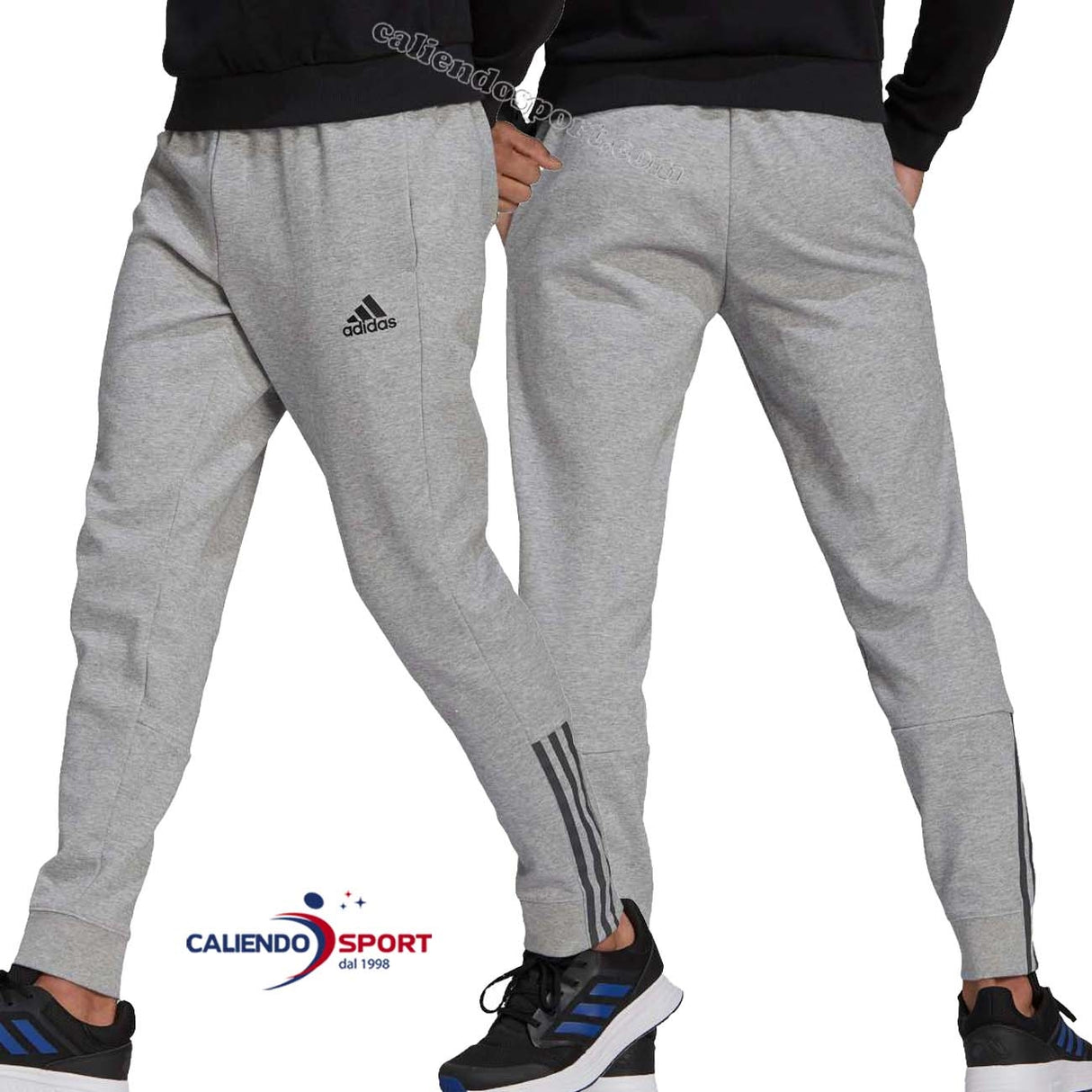 PANTALON EN COTON 3 BANDES ADIDAS GP8610 ESSENTIAL MATTE CUT