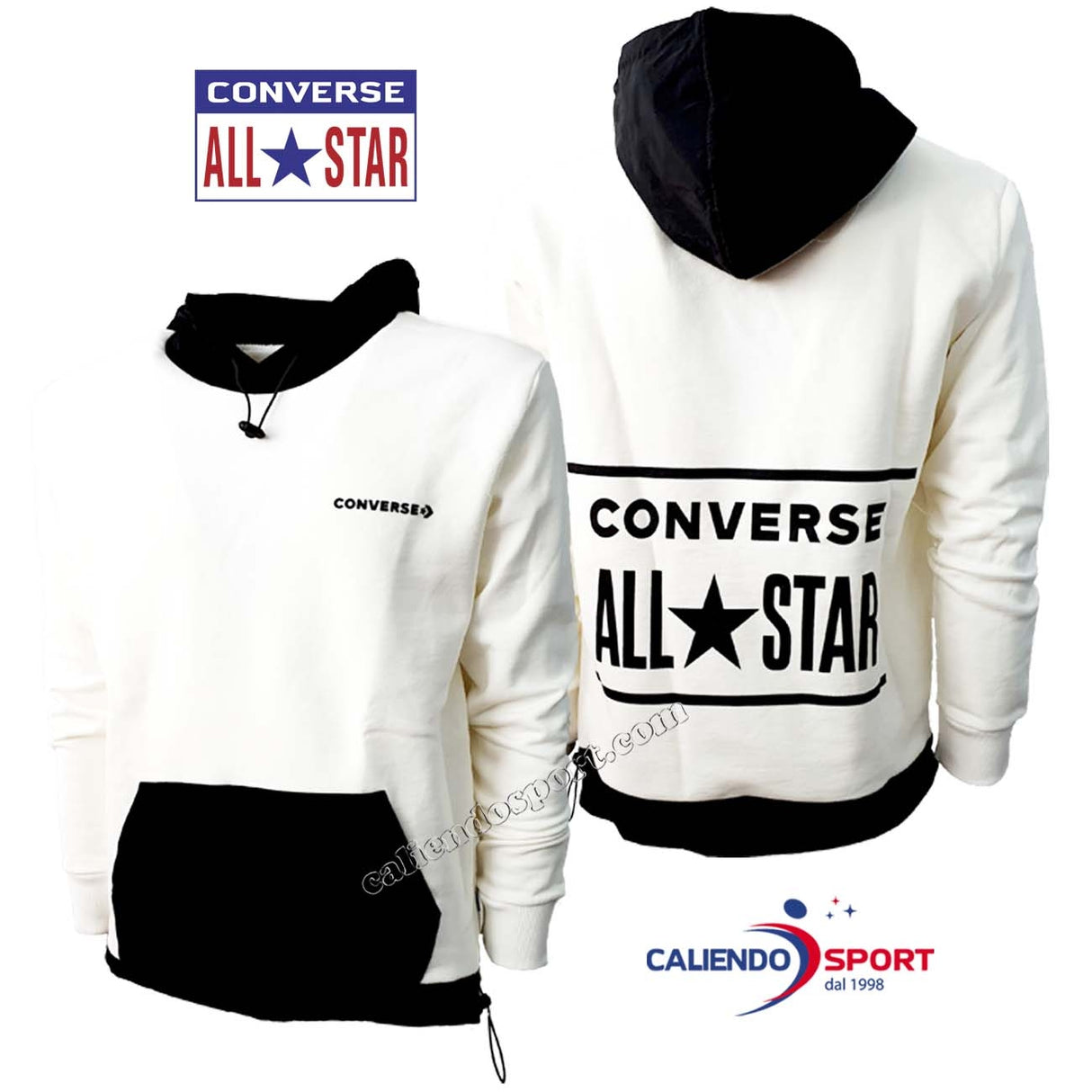 SWEAT-SHIRT CONVERSE 10021313 A02 EN COTON POLAIRE ALL STAR