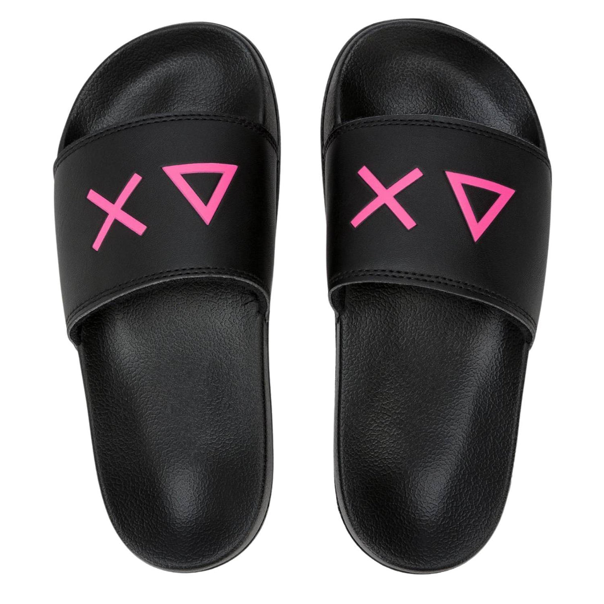 CIABATTA BAMBINE SUN 68 X36410T 11 NERO FUXIA CON FASCIA