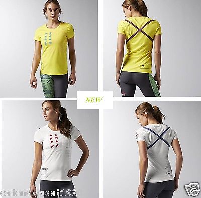 Donna CrossFit T-shirt Reebok Performance Blend Graphic Sport Palestra AI9426