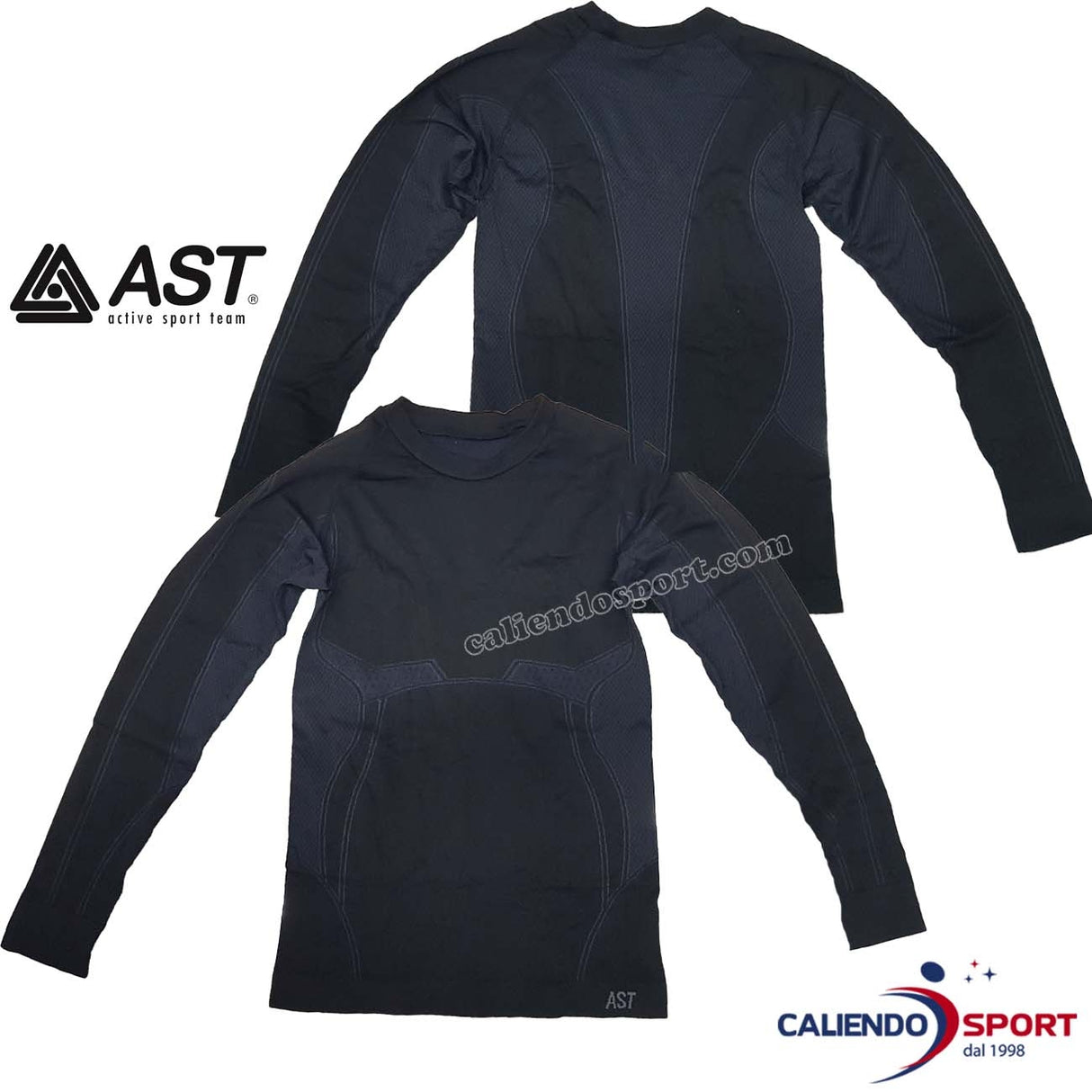 CHEMISE THERMIQUE UNISEXE À MANCHES LONGUES AST R29H 5KT NOIRE