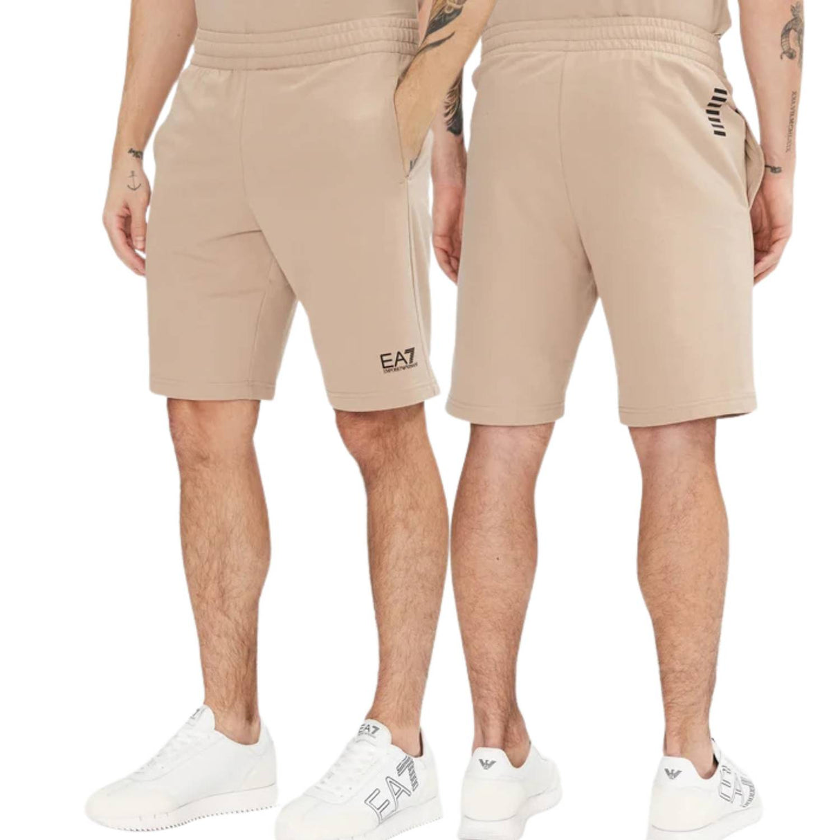 PANTALONCINO ARMANI EA7 E25 8NPS65 U6155 COTONE BEIGE