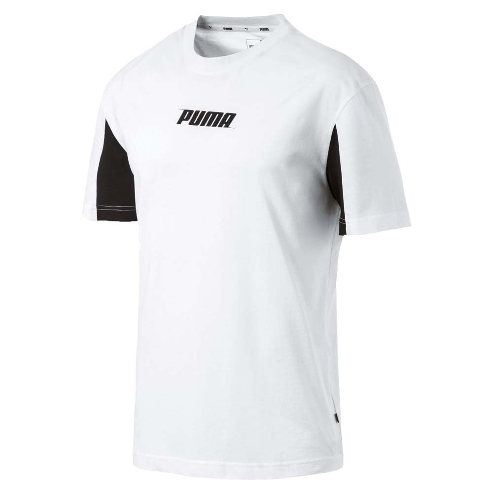 T-SHIRT HOMME PUMA 854152 01 02 BLANC NOIR COTON REBEL