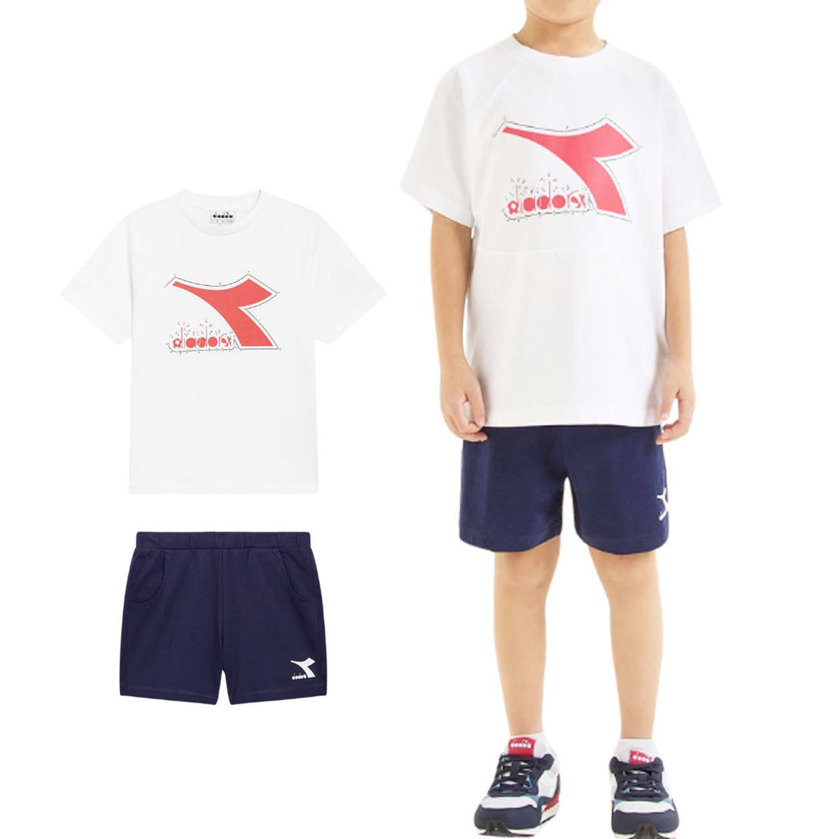 COMPLETO BAMBINI DIADORA 180455 20002 RIDDLE COTONE